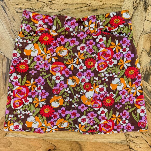 Bette & Court, Retro Floral Print Skort, Activewear, Golf Skort Skirt, Women's 4 - Picture 4 of 8